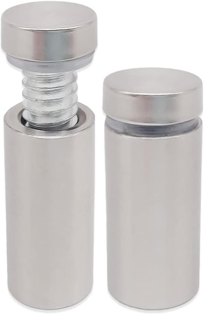 Lantee 8 Pcs Stainless Steel Standoff Screws, 19 x 70mm (3/4 x 2.75 in) Large Diameter Wall Spacers for Acrylic and Glass Displays