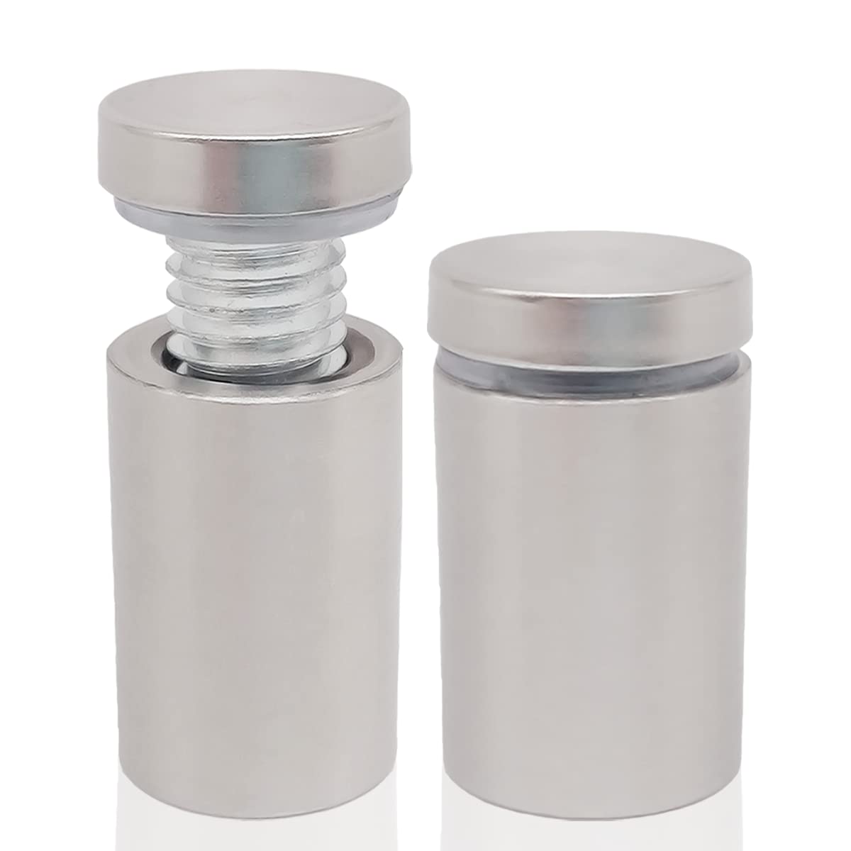 1 x 2-1/4 Inch Standoff Mounting Hardware - Lantee 20Pcs 25 x 60mm Stainless Steel Standoff Wall Mounts for Acrylic/Glass/Panel/Store Sign