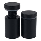 Lantee 8pcs Black Sign Standoff Screws, Stainless Steel Wall Mount Standoff Holders, Heavy Duty for 1/2" Thick Acrylic/Glass 5/8" x 1"(16x25mm)