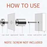 1/2 x 1 Inch Standoff Screws - Lantee 50 Pcs Stainless Steel Glass Sign Standoff Mounts Hardware Bolts 12 x 25mm - Image 3