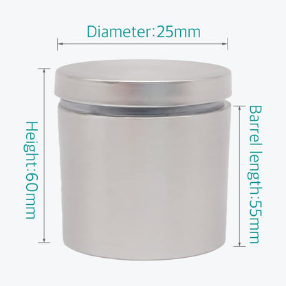 1 x 2-1/4 Inch Standoff Mounting Hardware - Lantee 20Pcs 25 x 60mm Stainless Steel Standoff Wall Mounts for Acrylic/Glass/Panel/Store Sign - Image 3