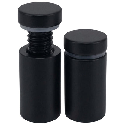 Lantee 20pcs Black Sign Standoff Screws, Stainless Steel Wall Mount Standoff Holders, Heavy Duty for 1/2" Thick Acrylic/Glass 5/8" x 1-1/8"(16x30mm)