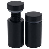 Lantee 8pcs Black Sign Standoff Screws, Stainless Steel Wall Mount Standoff Holders, Heavy Duty for 1/2" Thick Acrylic/Glass 5/8" x 1-1/8"(16x30mm)
