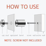 5/8 x 1-1/8 Inch Standoff Wall Mounts for Glass - Lantee 50 Pcs Stainless Steel Sign Standoff Mounting Hardware Screws, 16 x 30mm - Image 3