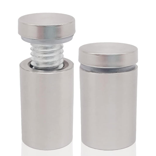 1 x 2-1/4 Inch Standoff Mounting Hardware - Lantee 12 Pcs 25 x 60mm Stainless Steel Standoff Wall Mounts for Acrylic/Glass/Panel/Store Sign