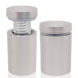 Lantee 20 Pack Stainless Steel Sign Standoffs, 3/4" x 1-1/8" Wall Mount Hardware for Acrylic & Glass Signs, Brushed Finish Display Mounting Screws for Office, Business, Reception & Door Signs