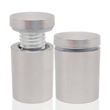 Lantee 12 Pack Stainless Steel Sign Standoffs, 5/8" x 1" (16 x 25mm) Wall Mount Hardware for Acrylic & Glass Signs, Floating Display Mounts with Rubber Spacers for Office, Business & Home