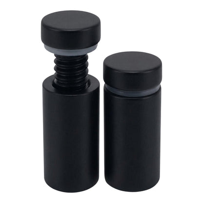 Lantee 20pcs Black Sign Standoff Screws, Stainless Steel Wall Mount Standoff Holders, Heavy Duty for 1/2" Thick Acrylic/Glass 1/2" x 1"(12x25mm)