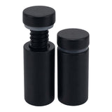 Lantee 20pcs Black Sign Standoff Screws, Stainless Steel Wall Mount Standoff Holders, Heavy Duty for 1/2" Thick Acrylic/Glass 1/2" x 1"(12x25mm)
