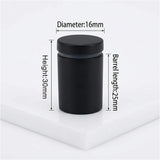 Lantee 8pcs Black Sign Standoff Screws, Stainless Steel Wall Mount Standoff Holders, Heavy Duty for 1/2" Thick Acrylic/Glass 5/8" x 1-1/8"(16x30mm) - Image 2