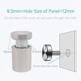 5/8" x 1" Wall Standoff Mounts Screws, Lantee 8 Pcs 16 x 25mm Stainless Steel Mounting Hardware Bolts for Signs, Glass, Acrylic, Graphics, Panels - Image 5
