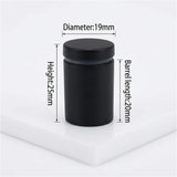 Lantee 20pcs Black Sign Standoff Screws, Stainless Steel Wall Mount Standoff Holders, Heavy Duty for 1/2" Thick Acrylic/Glass 3/4" x 1"(19x25mm) - Image 2