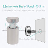 Lantee 8 Pcs 3/4" x 1-5/8" Stainless Steel Standoff Mounting Hardware Sign Holder Screws Mounts, 19 x 40mm - Image 5