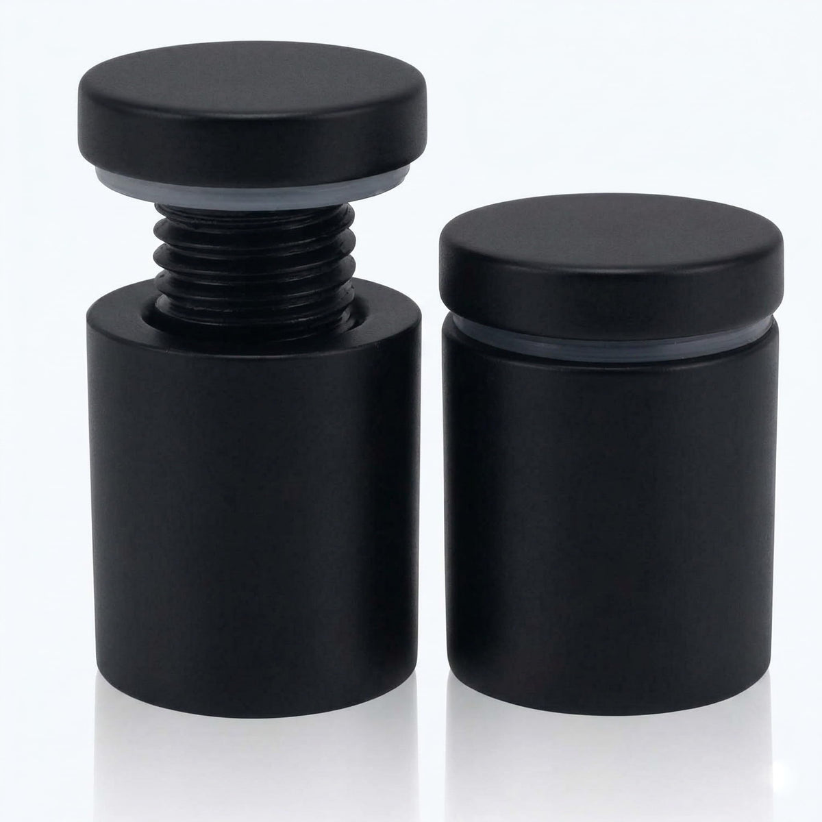 Lantee 20pcs Black Sign Standoff Screws, Stainless Steel Wall Mount Standoff Holders, Heavy Duty for 1/2" Thick Acrylic/Glass 3/4" x 1-1/8"(19x30mm)