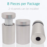 Lantee 8 Pcs 3/4" x 1-5/8" Stainless Steel Standoff Mounting Hardware Sign Holder Screws Mounts, 19 x 40mm - Image 2
