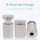 5/8" x 1" Wall Standoff Mounts Screws, Lantee 8 Pcs 16 x 25mm Stainless Steel Mounting Hardware Bolts for Signs, Glass, Acrylic, Graphics, Panels - Image 2