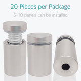 Standoff Screws 3/4" x 1-5/8" - Lantee 20 Pcs Stainless Steel 19 x 40mm Standoff Mounting Hardware Bolts for Glass Signs - Image 2