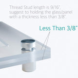 1/2" x 3/4" Wall Sign Standoff Mounting Hardware Kit - Lantee 8 Pcs 12 x 20mm Glass Standoffs Mounts Screws, Stainless Steel Standoff Bolts - Image 6