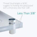 Lantee 20 Pack Stainless Steel Sign Standoffs, 1/2" x 1" (12 x 25mm) Wall Mount Hardware for Acrylic & Glass Signs, Floating Display Mounts for Office Signs, Picture Frames & Decorative Panels - Image 6