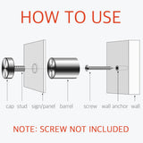 Lantee 20 Pcs 16 x 25mm Wall Standoff Mounts Screws, 5/8 x 1 Inch Stainless Steel Mounting Hardware Bolts for Signs, Glass, Acrylic, Graphics, Panels - Image 4