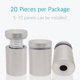 Lantee 20 Pcs 16 x 25mm Wall Standoff Mounts Screws, 5/8 x 1 Inch Stainless Steel Mounting Hardware Bolts for Signs, Glass, Acrylic, Graphics, Panels - Image 2