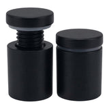 Lantee 20pcs Black Sign Standoff Screws, Stainless Steel Wall Mount Standoff Holders, Heavy Duty for 1/2" Thick Acrylic/Glass 1" x 1-1/8"(25x30mm)