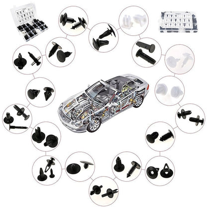 415pcs Car Bumper Retainer Clips & Fasteners Set with Tools - Lantee