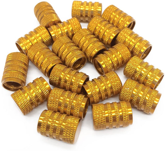 Lantee 20 Pcs Gold Tire Valve Stem Caps for Cars - Lantee