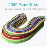 Paper Quilling Art 2080 Strips (15 inch, 26 Colors, 8 Sets) - Lantee Online Store