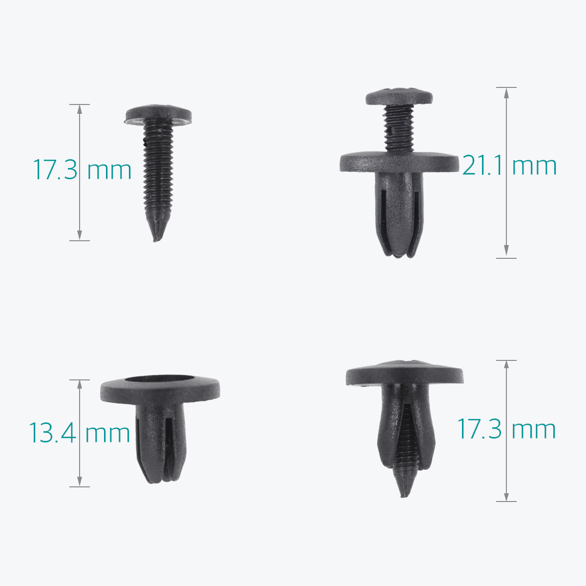 Lantee 50 Pcs 6mm Push-Type Retainer Clips for Nissan 10998-30880 - Lantee Online Store