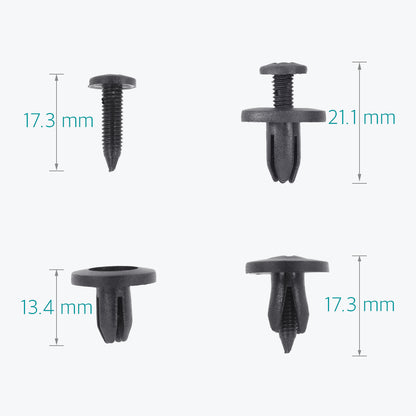 Lantee 50 Pcs 6mm Push-Type Retainer Clips for Nissan 10998-30880 - Lantee Online Store