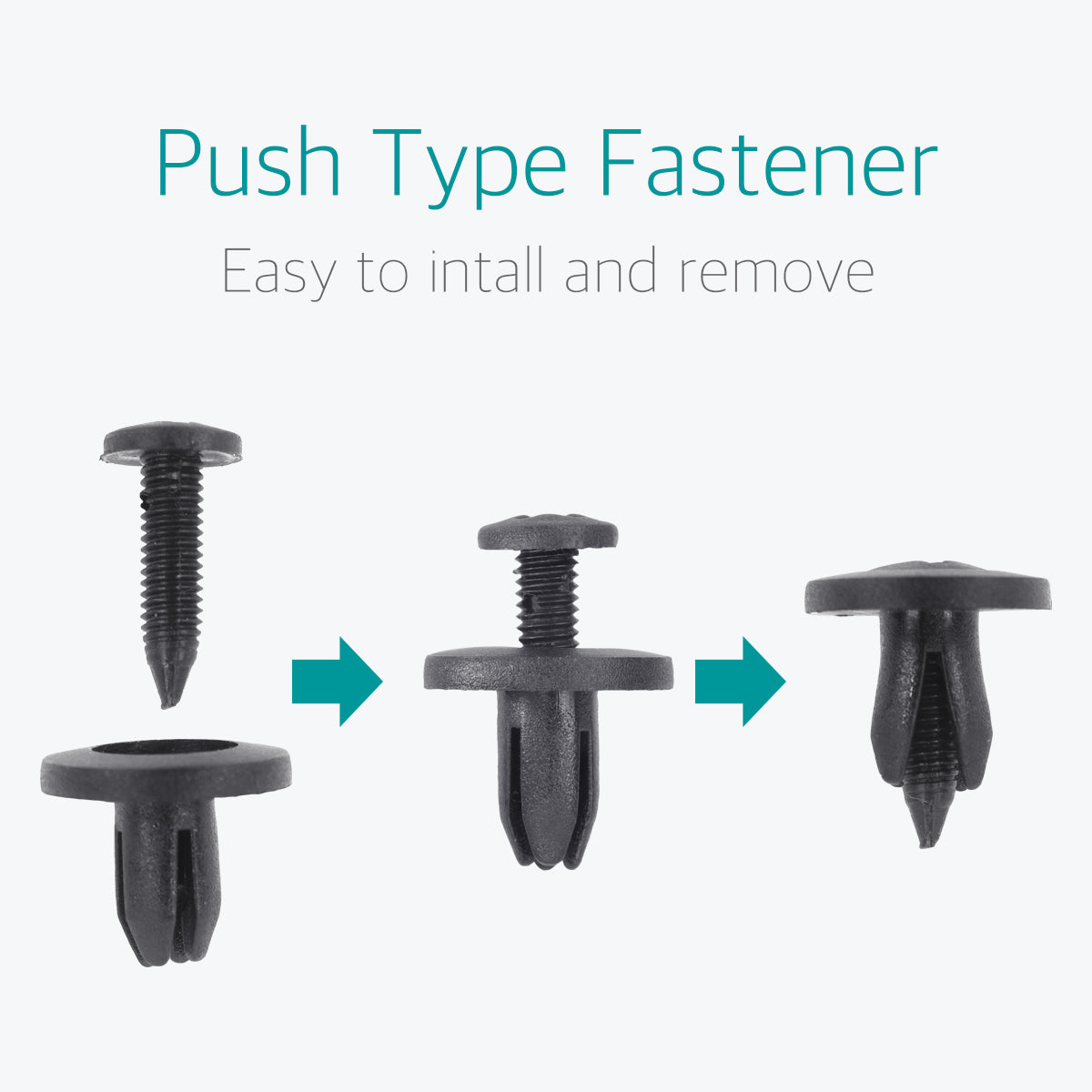 Lantee 50 Pcs 6mm Push-Type Retainer Clips for Nissan 10998-30880 - Lantee Online Store