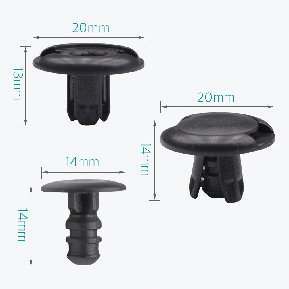 50 Pcs Front Fender Retainer Car Clips for Honda & Acura 91512-SX0-003 - Lantee Online Store