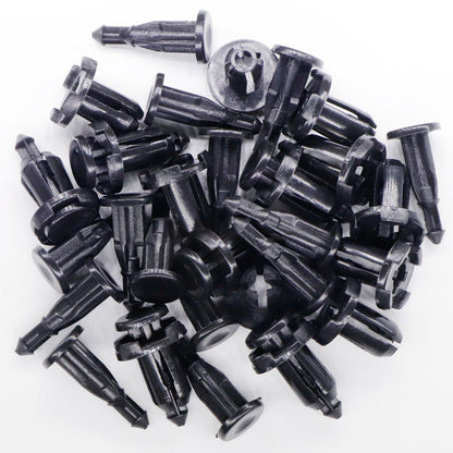 50 Pcs 9mm Bumper, Engine Cover, Fender & Grille Retainer Clips - Lantee