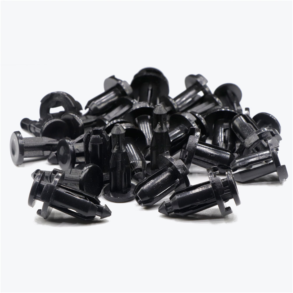 50 Pcs 9mm Bumper, Engine Cover, Fender & Grille Retainer Clips - Lantee