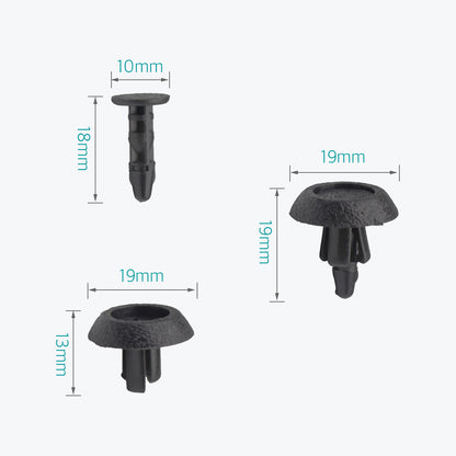 Lantee 50 Pcs 7mm Bumper, Radiator Cover & Grille Push-Type Retainer Clips for Lexus 90467-07211 - Lantee Online Store