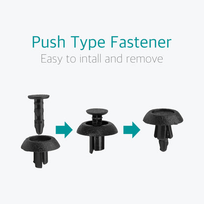 Lantee 50 Pcs 7mm Bumper, Radiator Cover & Grille Push-Type Retainer Clips for Lexus 90467-07211 - Lantee Online Store