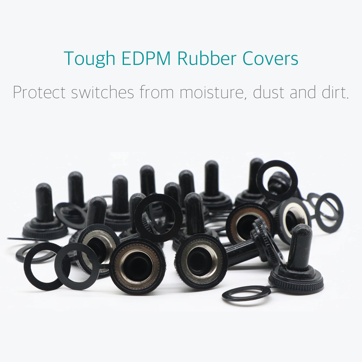 20 EDPM Rubber Electrical Toggle Switch Cover Protector Boot - Lantee Online Store