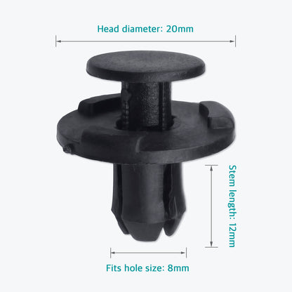 100 Pcs Bumper Fender Liner Push Clips for 01553-05323 Nissan Infiniti - Lantee Online Store