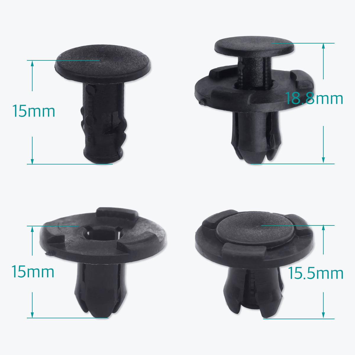 100 Pcs Bumper Fender Liner Push Clips for 01553-05323 Nissan Infiniti - Lantee Online Store