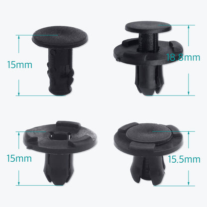 100 Pcs Bumper Fender Liner Push Clips for 01553-05323 Nissan Infiniti - Lantee Online Store