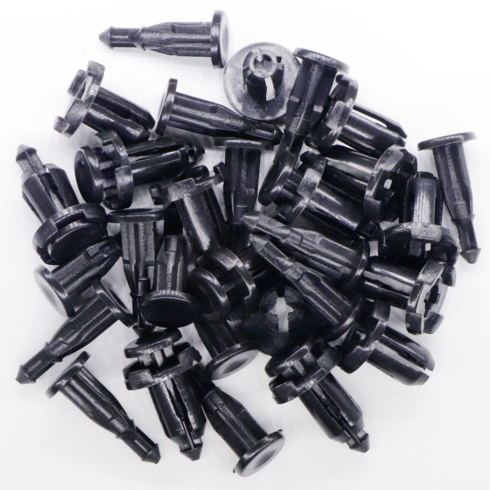 100 Pcs Universal 9mm Nylon Bumper Clips, Car Retainer Fasteners - Lantee