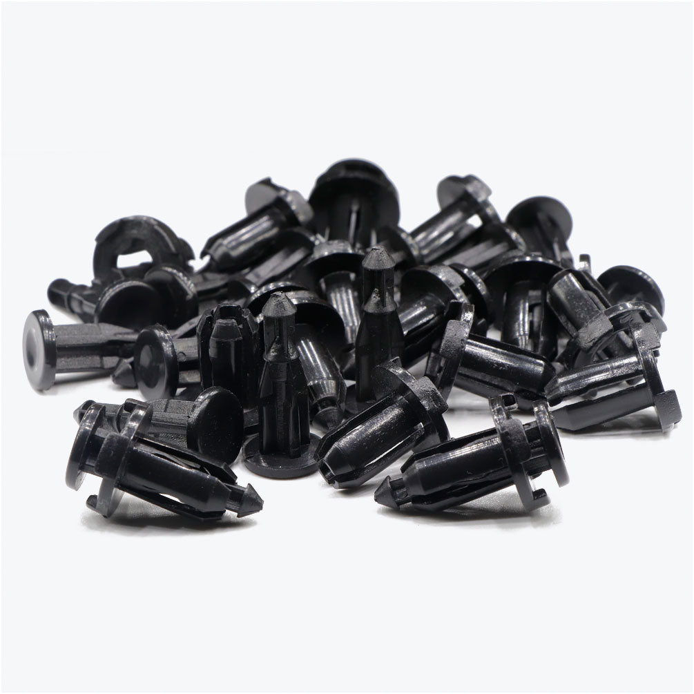 100 Pcs Universal 9mm Nylon Bumper Clips, Car Retainer Fasteners - Lantee