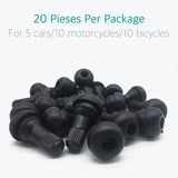 20 Pcs Car/Motorcycle TR412 Rubber Tire Valve Stem Set - Lantee Online Store