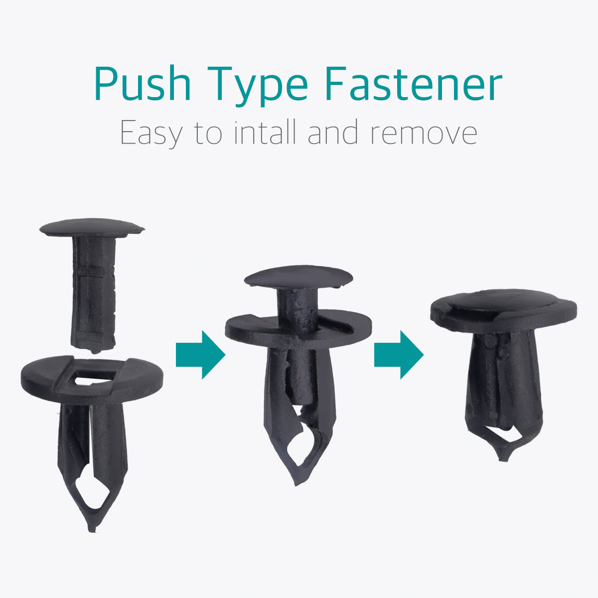 20 Pcs 8mm Universal Nylon Bumper Fastener Rivet Retainer Clips - Lantee