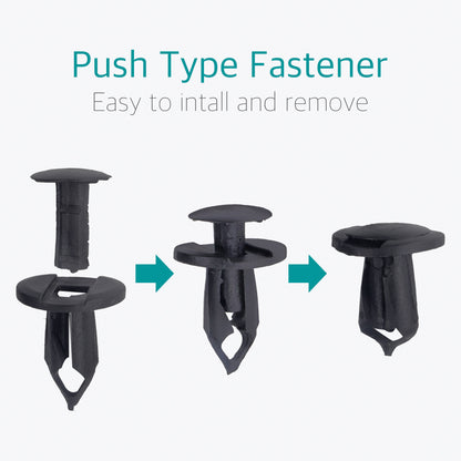 20 Pcs 8mm Universal Nylon Bumper Fastener Rivet Retainer Clips - Lantee