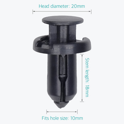 20 Pcs 10mm Front & Rear Bumper Retainer Clips for Honda 91503-SZ5-003 - Lantee Online Store