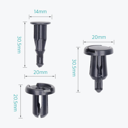 20 Pcs 10mm Front & Rear Bumper Retainer Clips for Honda 91503-SZ5-003 - Lantee Online Store