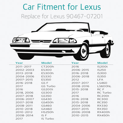 20Pcs Engine Under Cover Retainer Clips for Toyota & Lexus 90467-07201 - Lantee Online Store