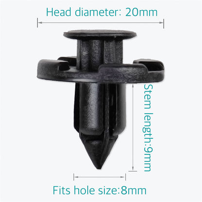 20 Pcs Universal Fender Push Retainers Clips for Nissan 01553-09321 - Lantee Online Store